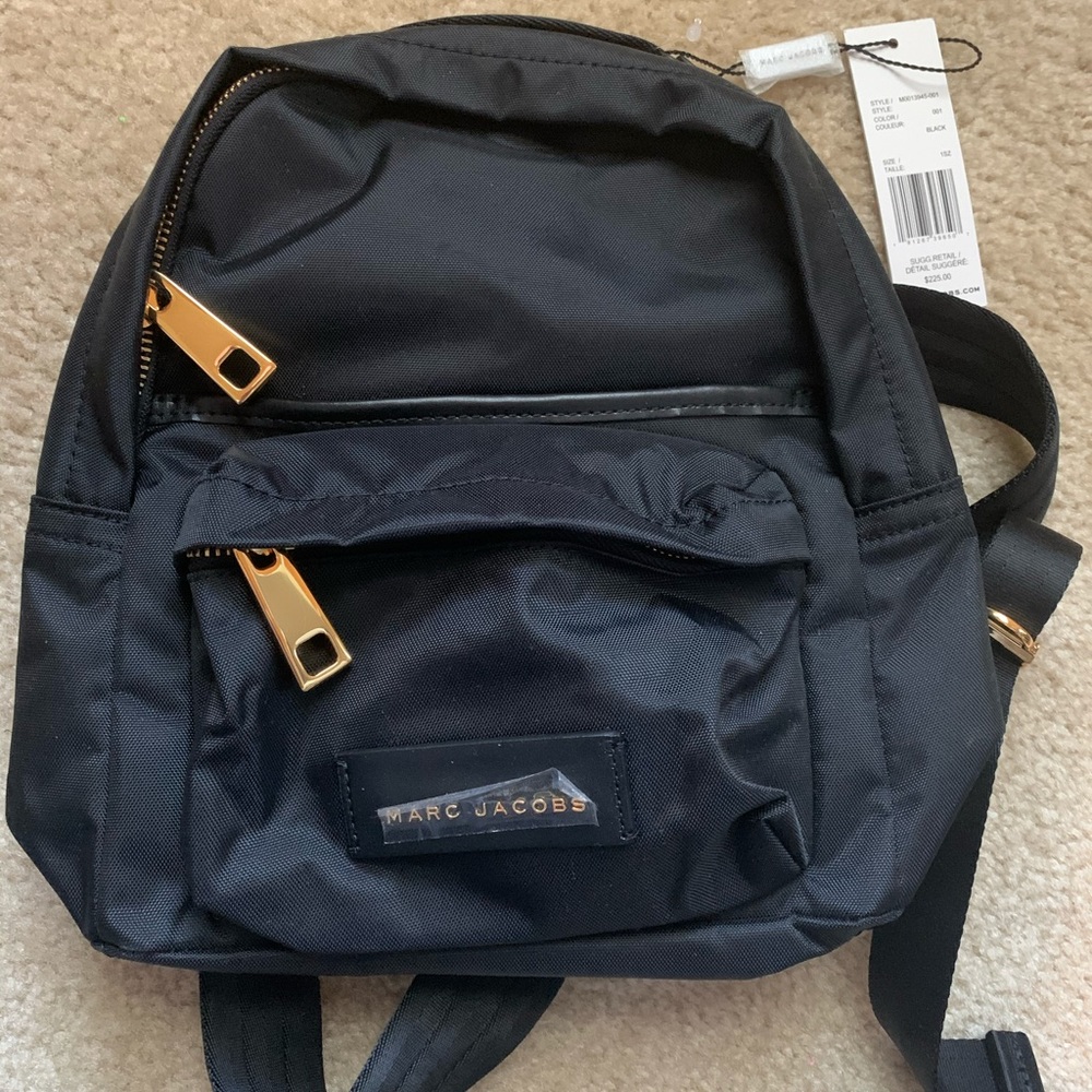 NWT Marc Jacobs Black small backpack